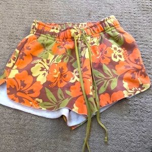Floral soft shorts size XS